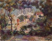 Pierre-Auguste Renoir Landschaft mit Ansicht von Sacre-Coeur painting